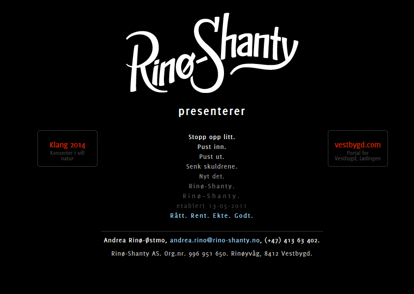 rin&oslash;&ndash;shanty splash web